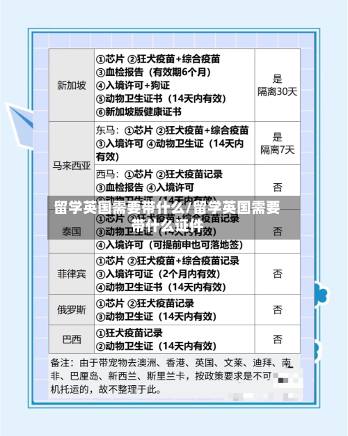 留学英国需要带什么/留学英国需要带什么证件-第3张图片