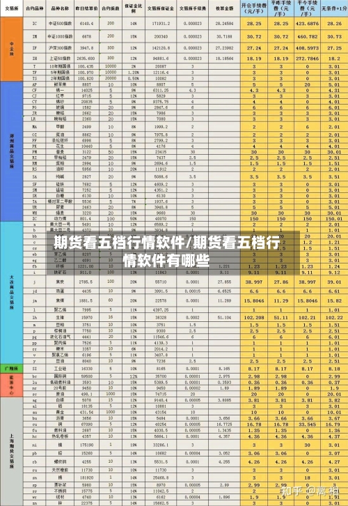 期货看五档行情软件/期货看五档行情软件有哪些-第2张图片