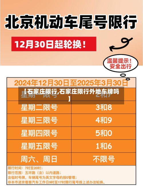 【石家庄限行,石家庄限行外地车牌吗】-第3张图片