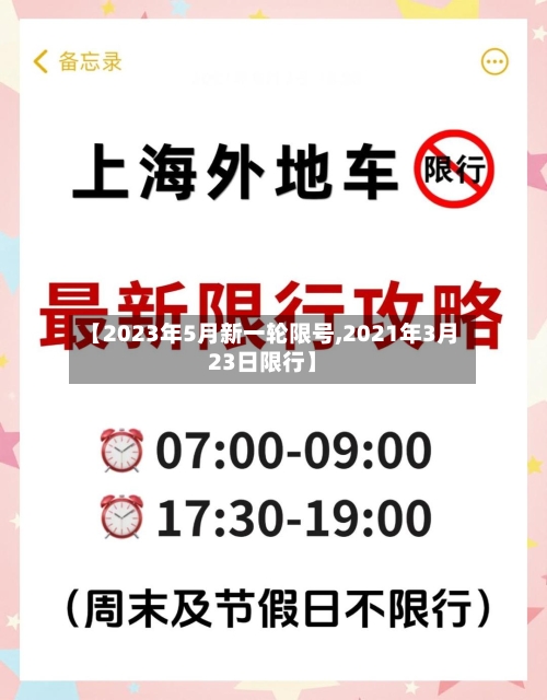 【2023年5月新一轮限号,2021年3月23日限行】