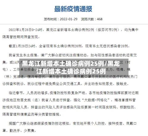 黑龙江新增本土确诊病例25例/黑龙江新增本土确诊病例25例-第2张图片