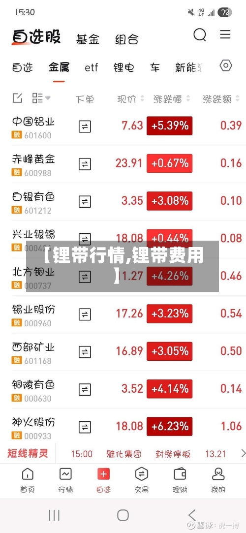 【锂带行情,锂带费用】-第2张图片