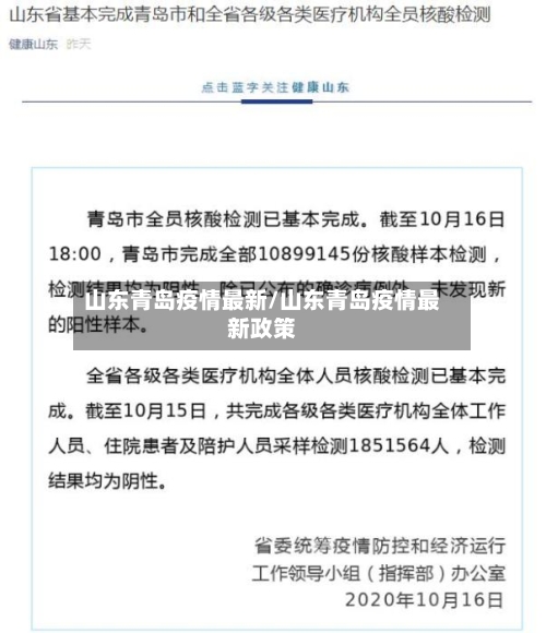 山东青岛疫情最新/山东青岛疫情最新政策-第3张图片
