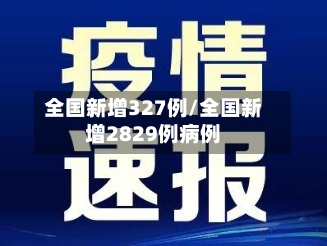 全国新增327例/全国新增2829例病例-第2张图片
