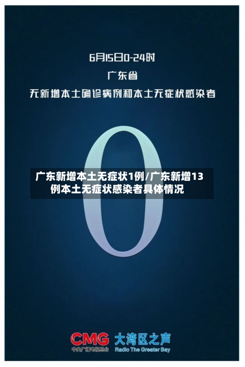 广东新增本土无症状1例/广东新增13例本土无症状感染者具体情况-第2张图片