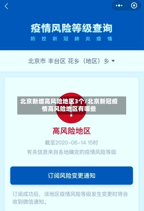 北京新增高风险地区3个/北京新冠疫情高风险地区有哪些-第2张图片