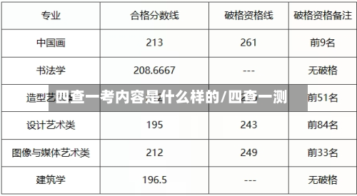 四查一考内容是什么样的/四查一测