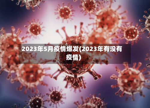 2023年5月疫情爆发(2023年有没有疫情)-第3张图片