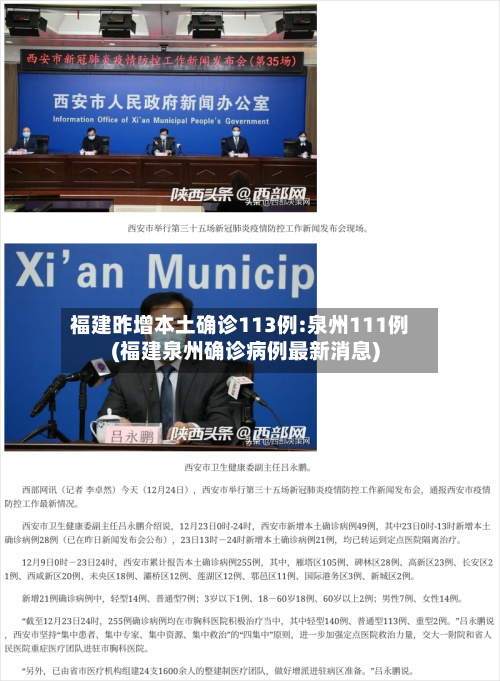 福建昨增本土确诊113例:泉州111例(福建泉州确诊病例最新消息)-第2张图片