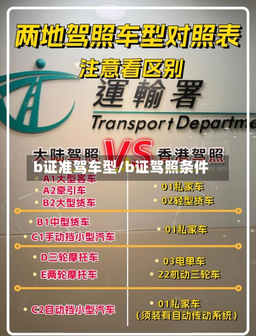 b证准驾车型/b证驾照条件