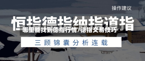 哪里能找到德指行情/德指交易技巧-第2张图片
