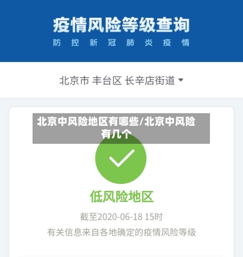 北京中风险地区有哪些/北京中风险有几个