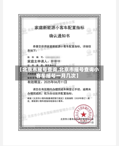 【北京市摇号查询,北京市摇号查询小客车摇号一月几次】-第2张图片