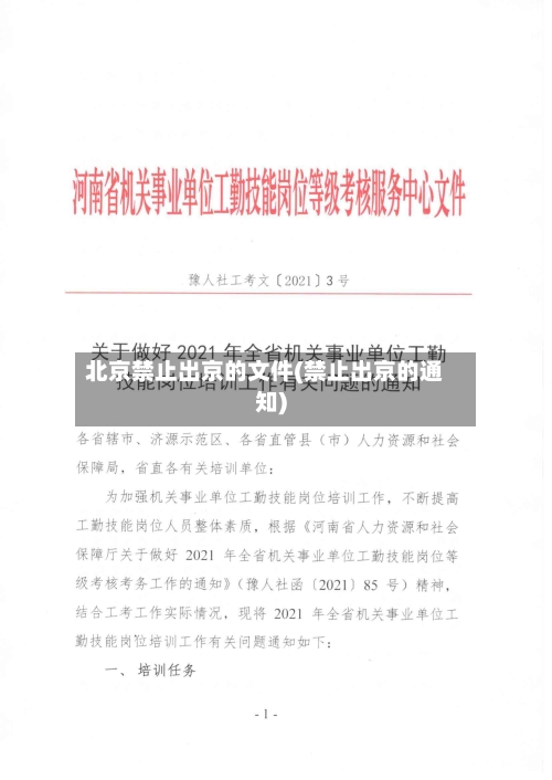 北京禁止出京的文件(禁止出京的通知)