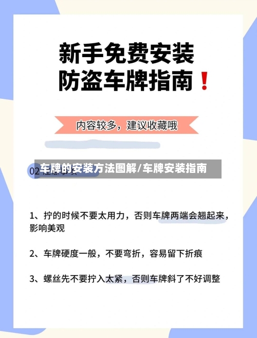 车牌的安装方法图解/车牌安装指南-第2张图片