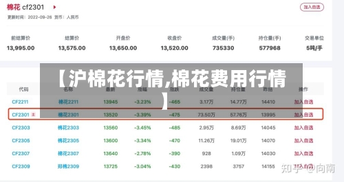 【沪棉花行情,棉花费用行情】-第3张图片