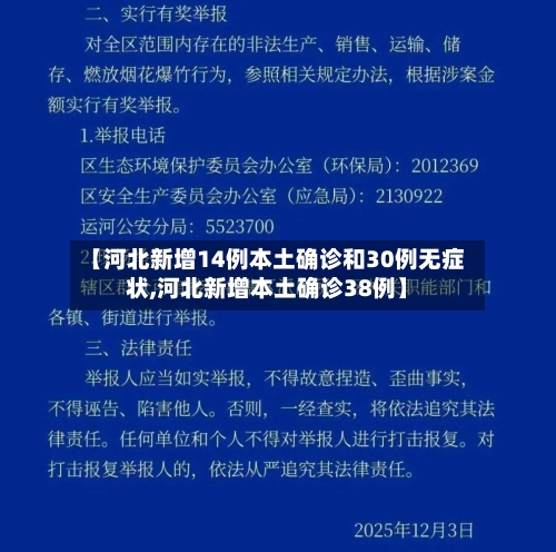 【河北新增14例本土确诊和30例无症状,河北新增本土确诊38例】-第2张图片