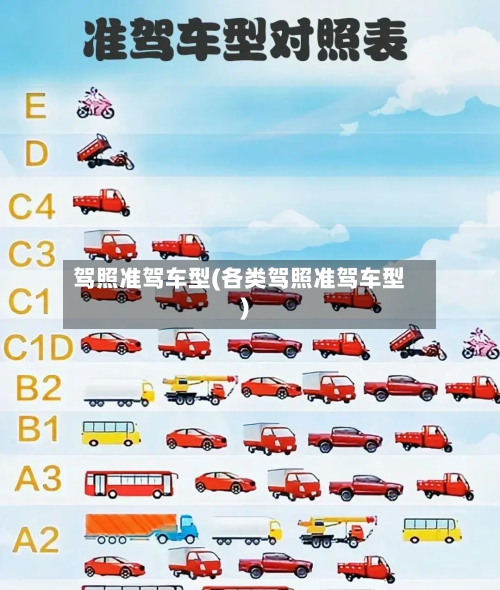驾照准驾车型(各类驾照准驾车型)