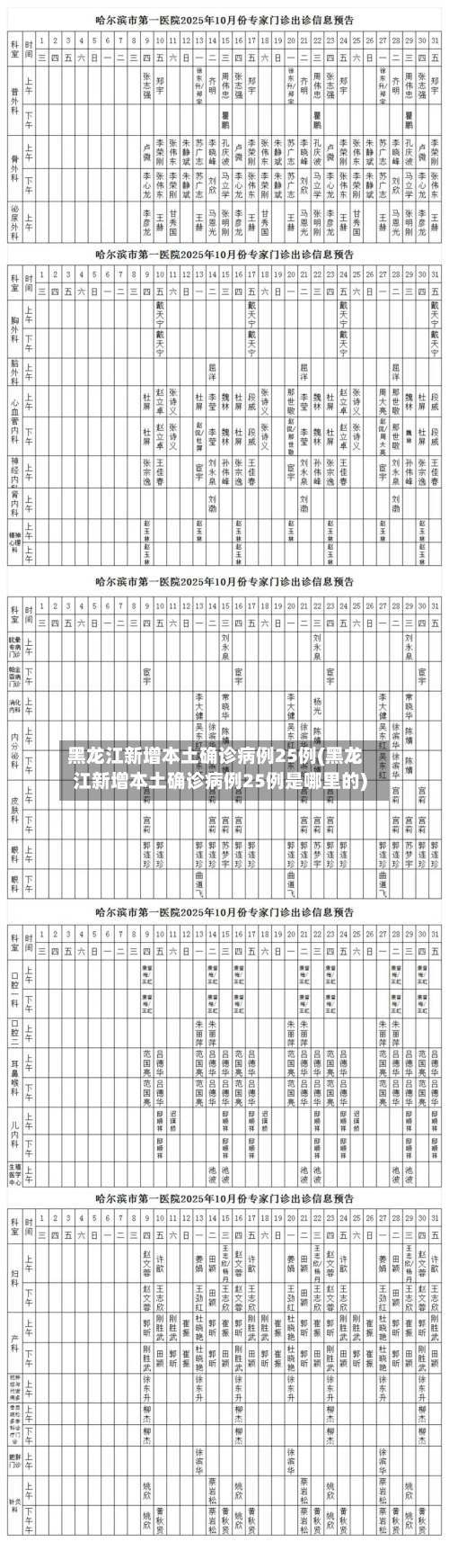 黑龙江新增本土确诊病例25例(黑龙江新增本土确诊病例25例是哪里的)-第2张图片