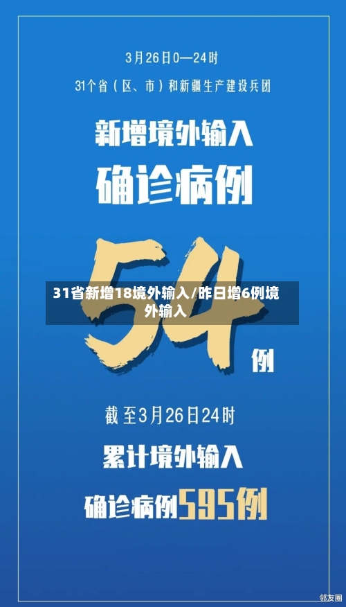 31省新增18境外输入/昨日增6例境外输入