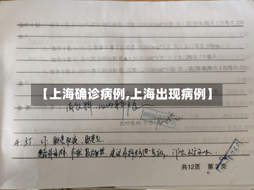 【上海确诊病例,上海出现病例】