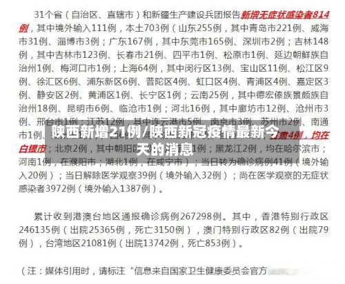 陕西新增21例/陕西新冠疫情最新今天的消息