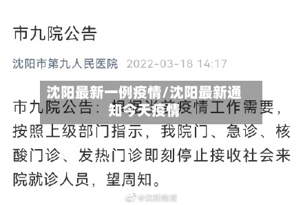沈阳最新一例疫情/沈阳最新通知今天疫情-第3张图片