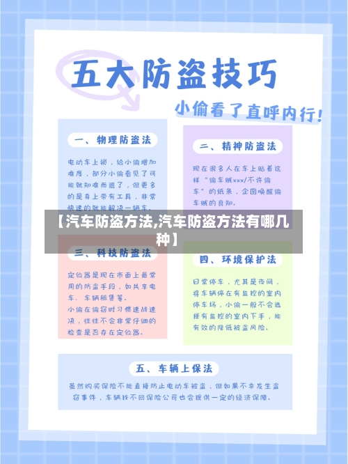 【汽车防盗方法,汽车防盗方法有哪几种】-第3张图片